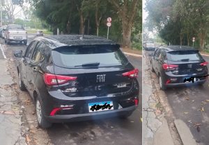 Carro roubado e logo abandonado na av Corifeu