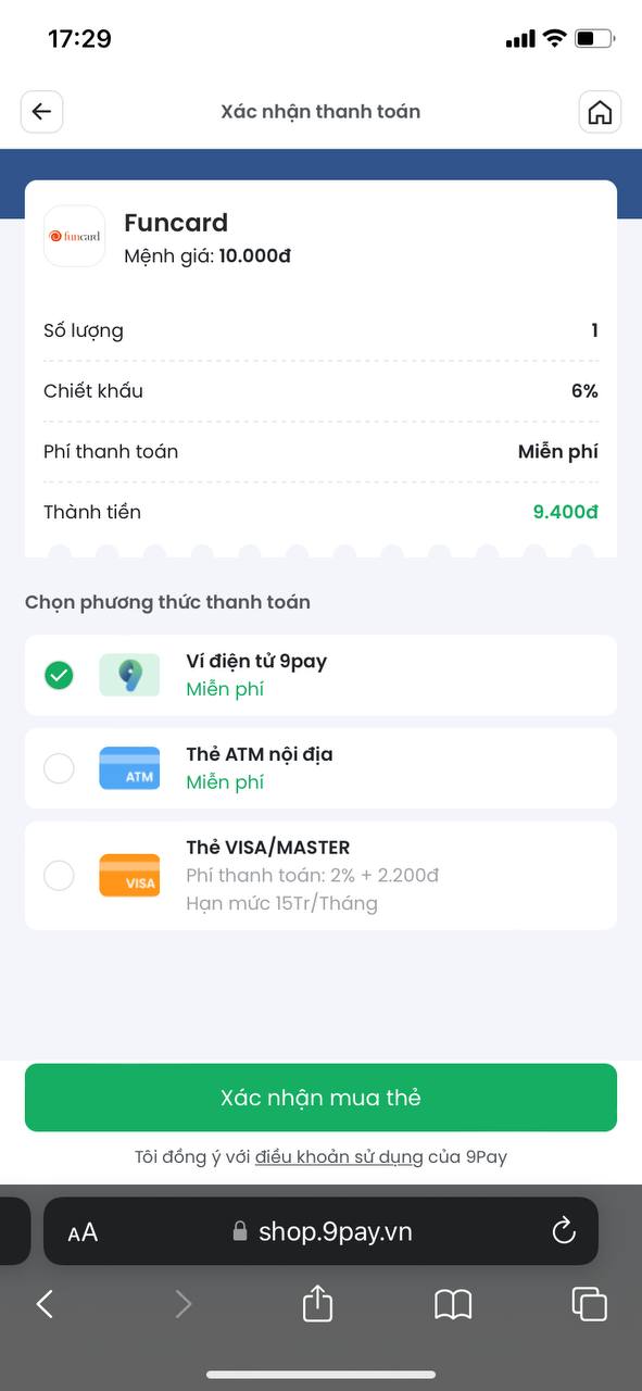 mua thẻ game funcard