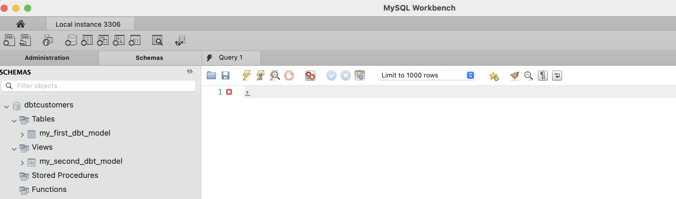 dbt mysql project 