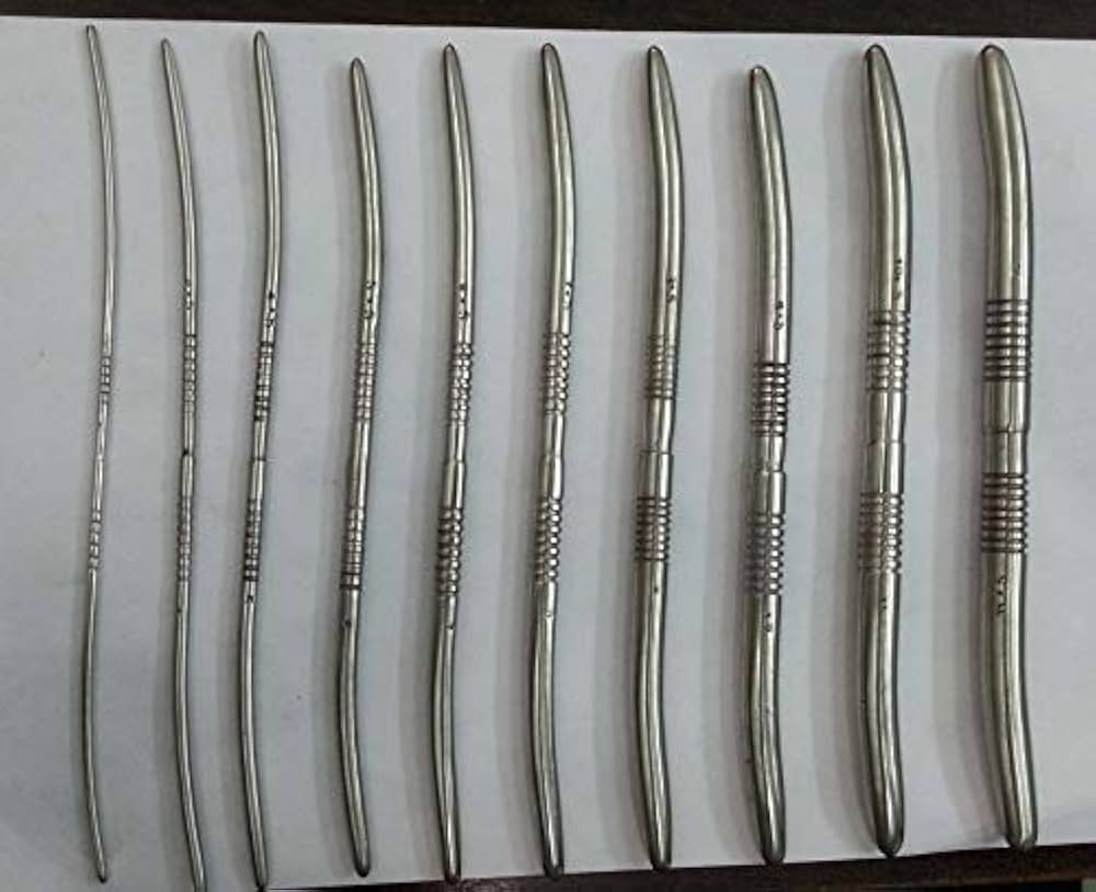 BSI Premium Quality Special Hegar Cervical Dilator Set Of 10 Pieces 2.5mm  to 12mm Stainless Steel : Amazon.in: Industrial & Scientific