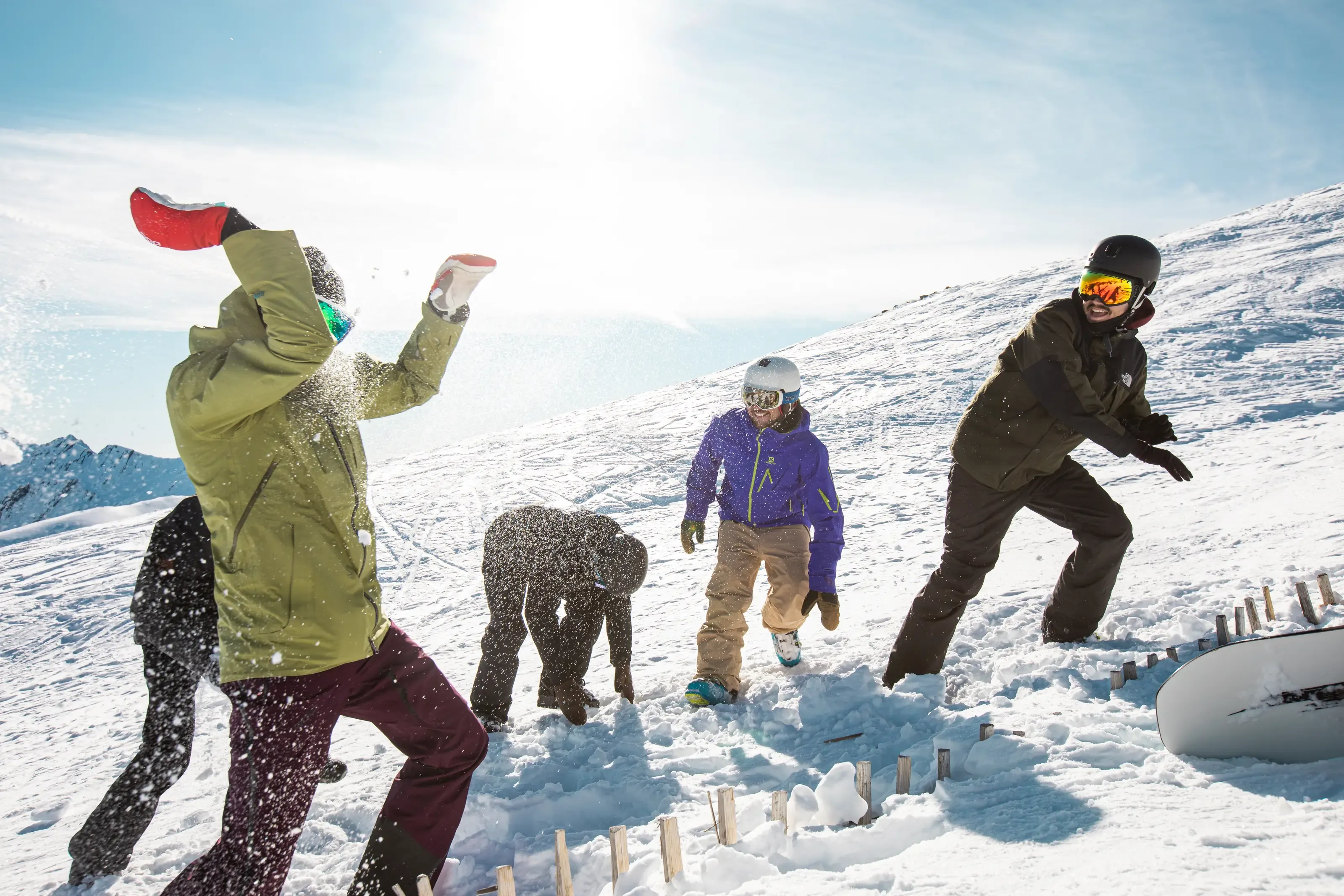 Jeu amis neige
