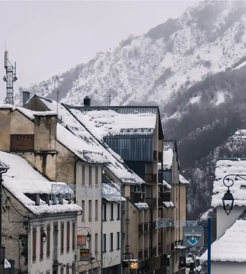 appartements bareges sous la neige