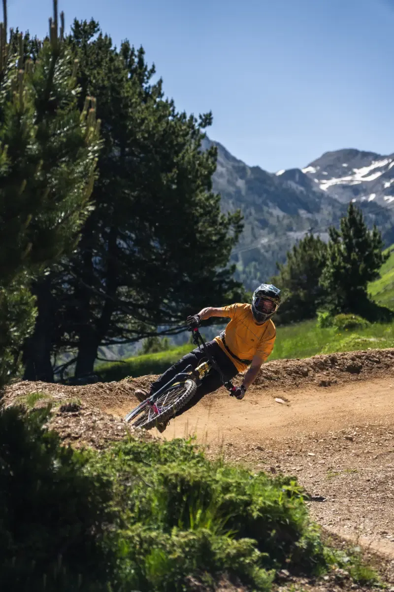 Bike Park Grand Tourmalet Barèges - Virage relevé à gauche