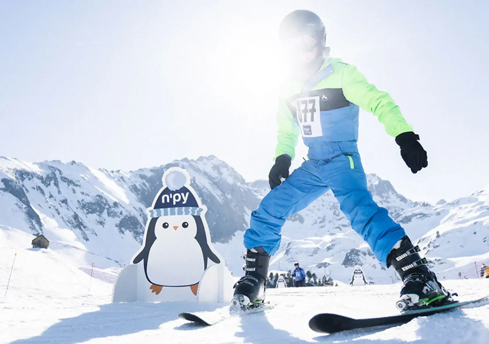 Skieur débutant