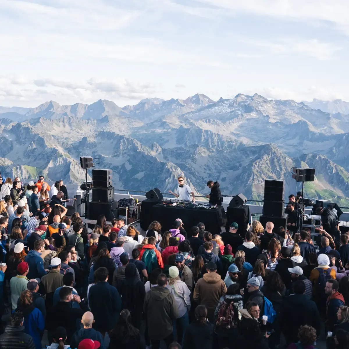 Foule à un concert Pic du midi