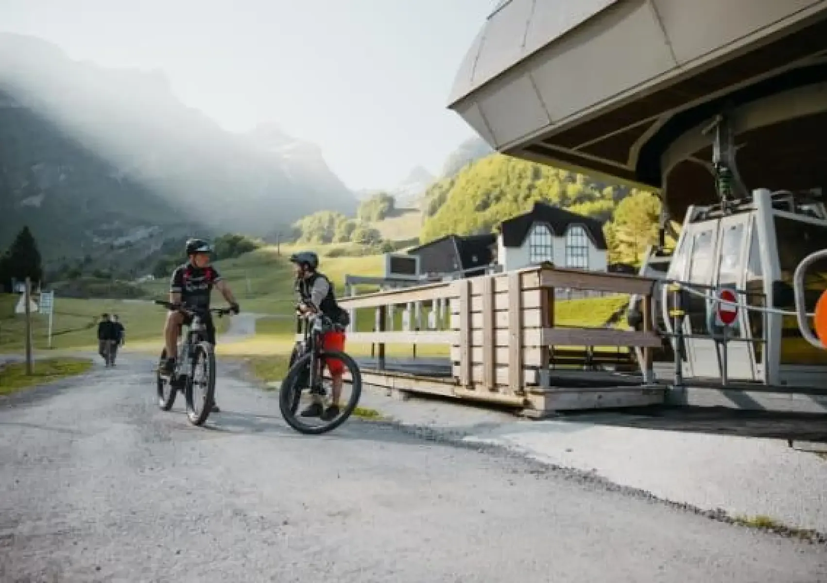 Bike Park Gourette - Départ via la télécabine de Bezou