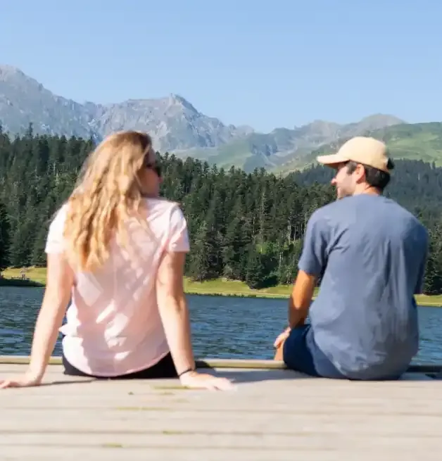 bord du lac de payolle