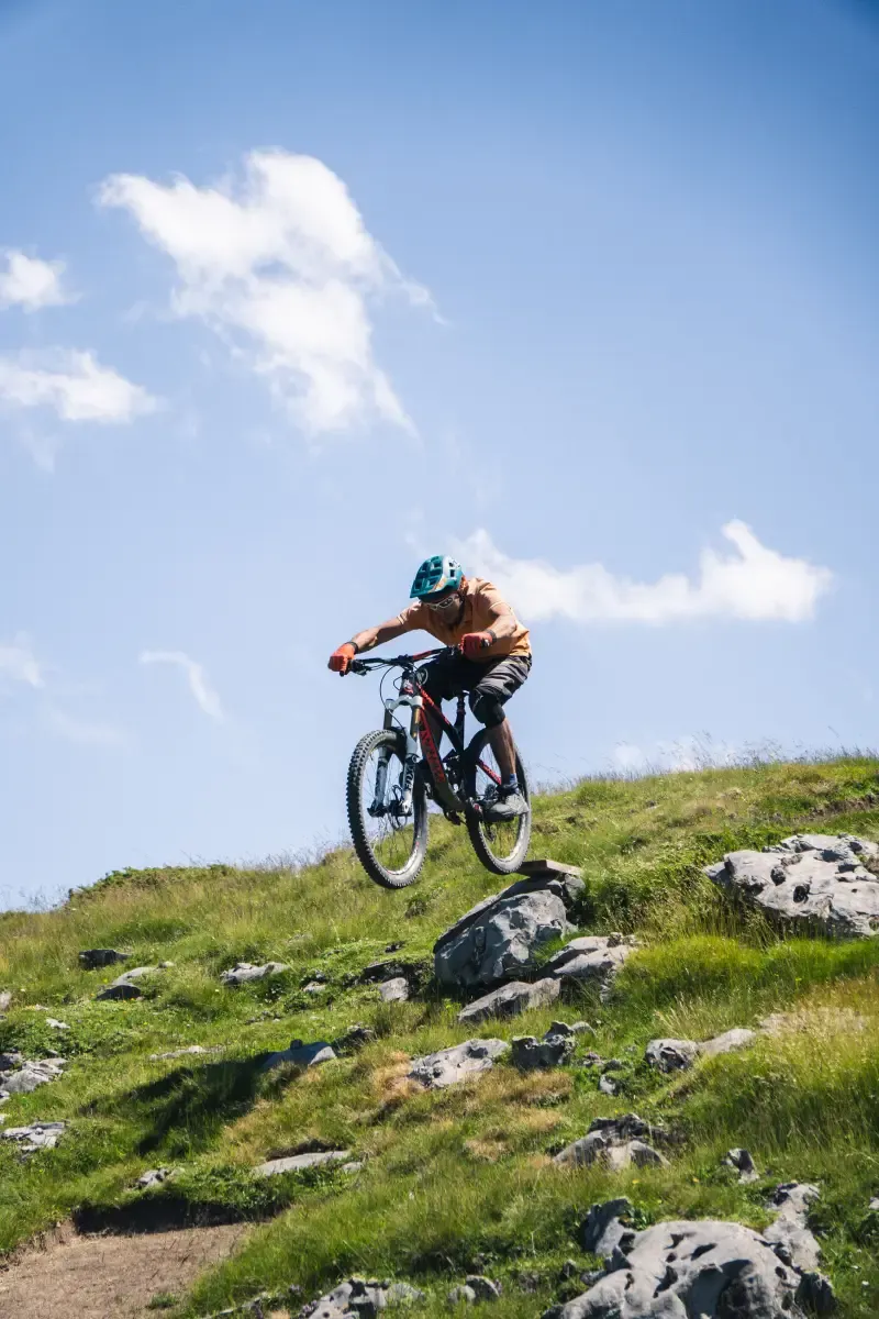 Bike Park La Pierre Saint Martin - Franchissement de pierre