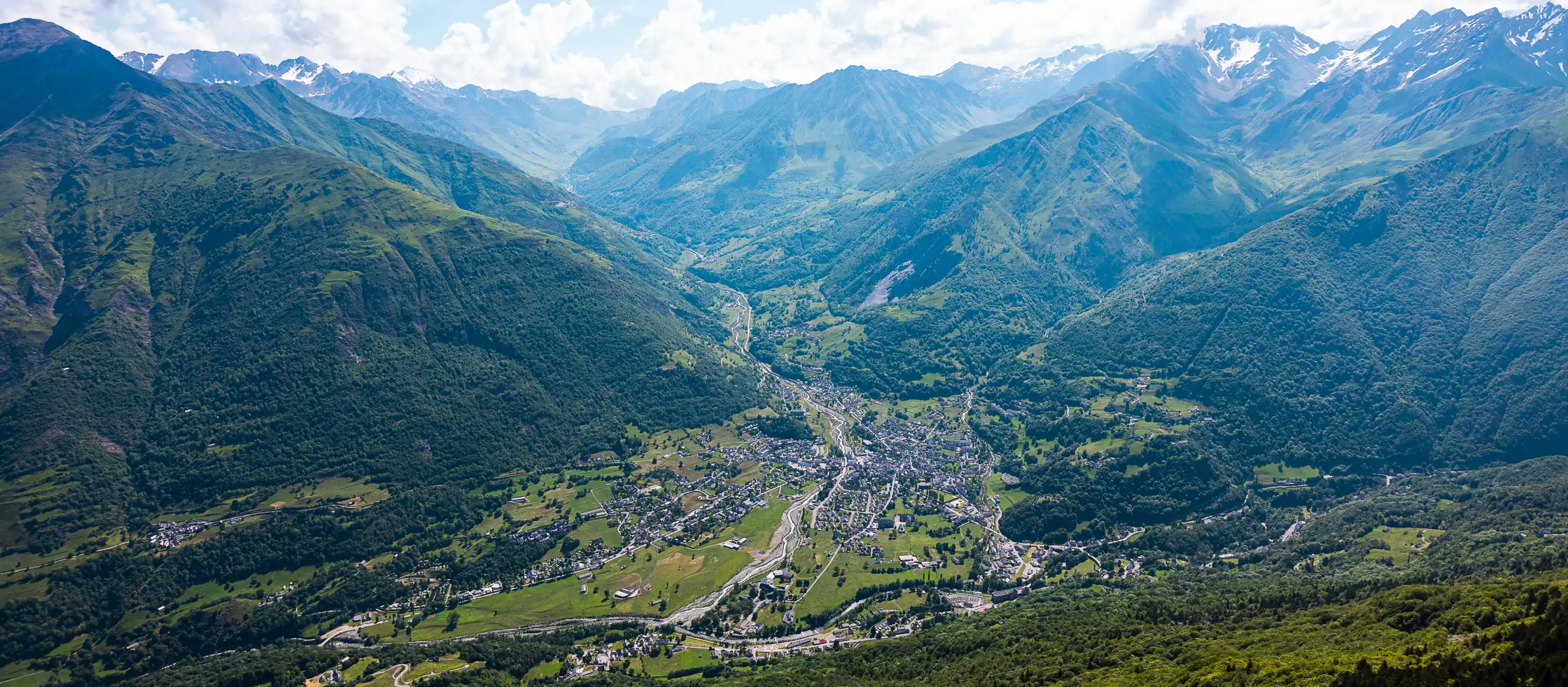 Village of Luz Ardiden in summer