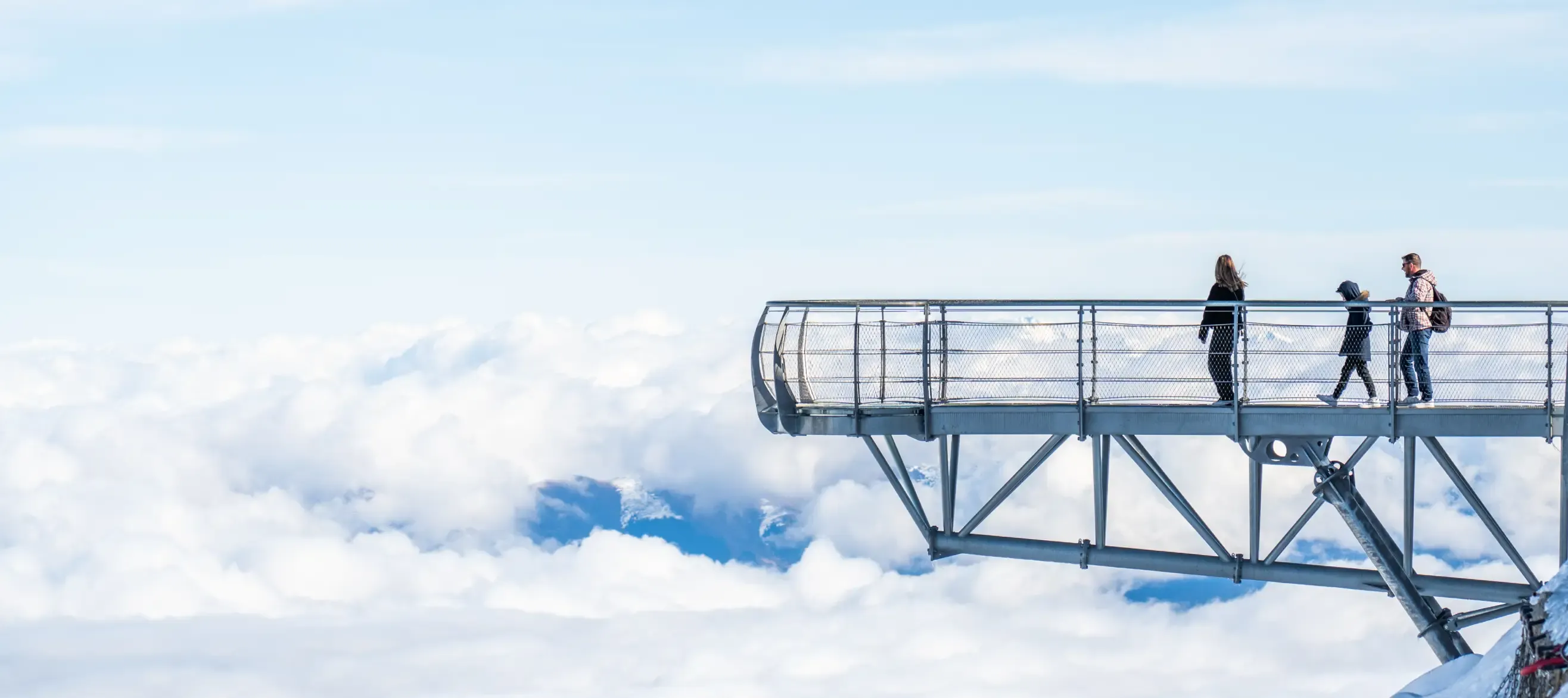 Ponton dans le ciel. Pic du Midi