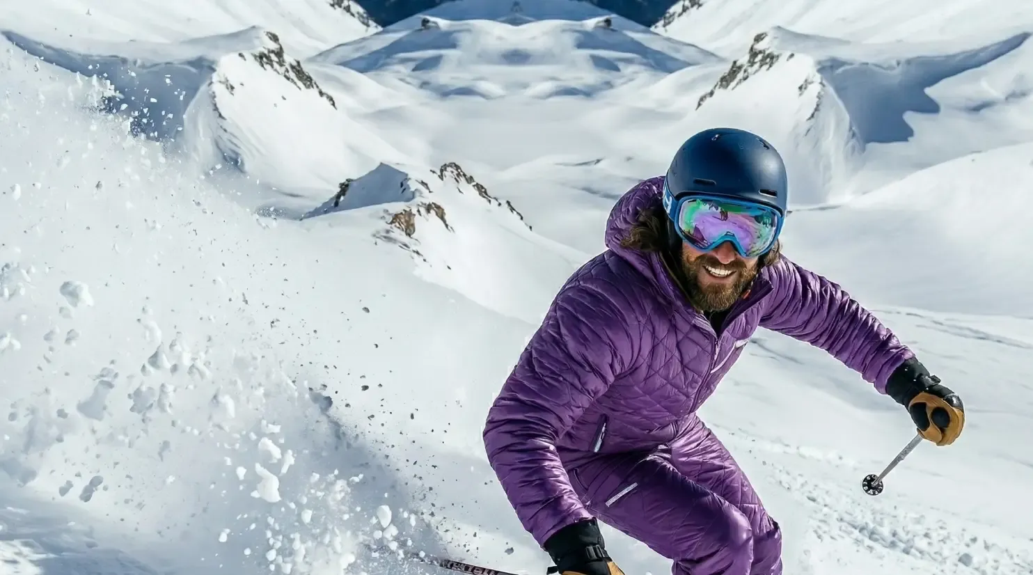 Tony skiing