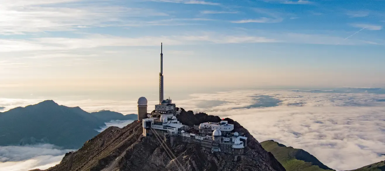 Drone view Pic du Midi