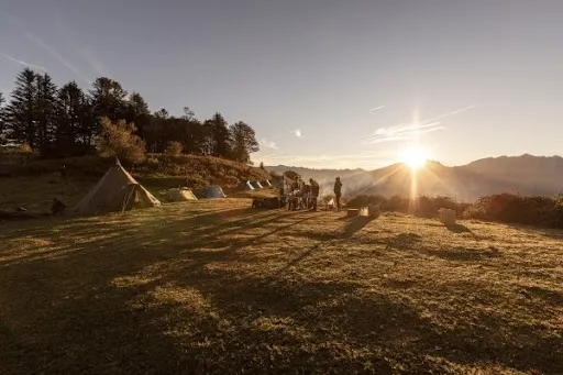 Image de grouype couché de soleil 