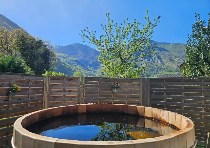 bain nordique au spa montagne laruns