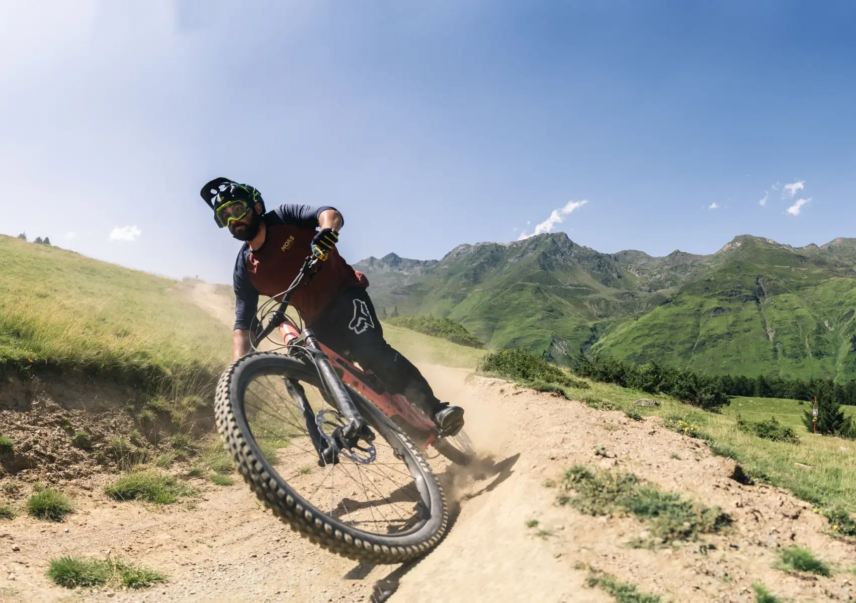 Bike Park Grand Tourmalet Barèges - Rider vu de près