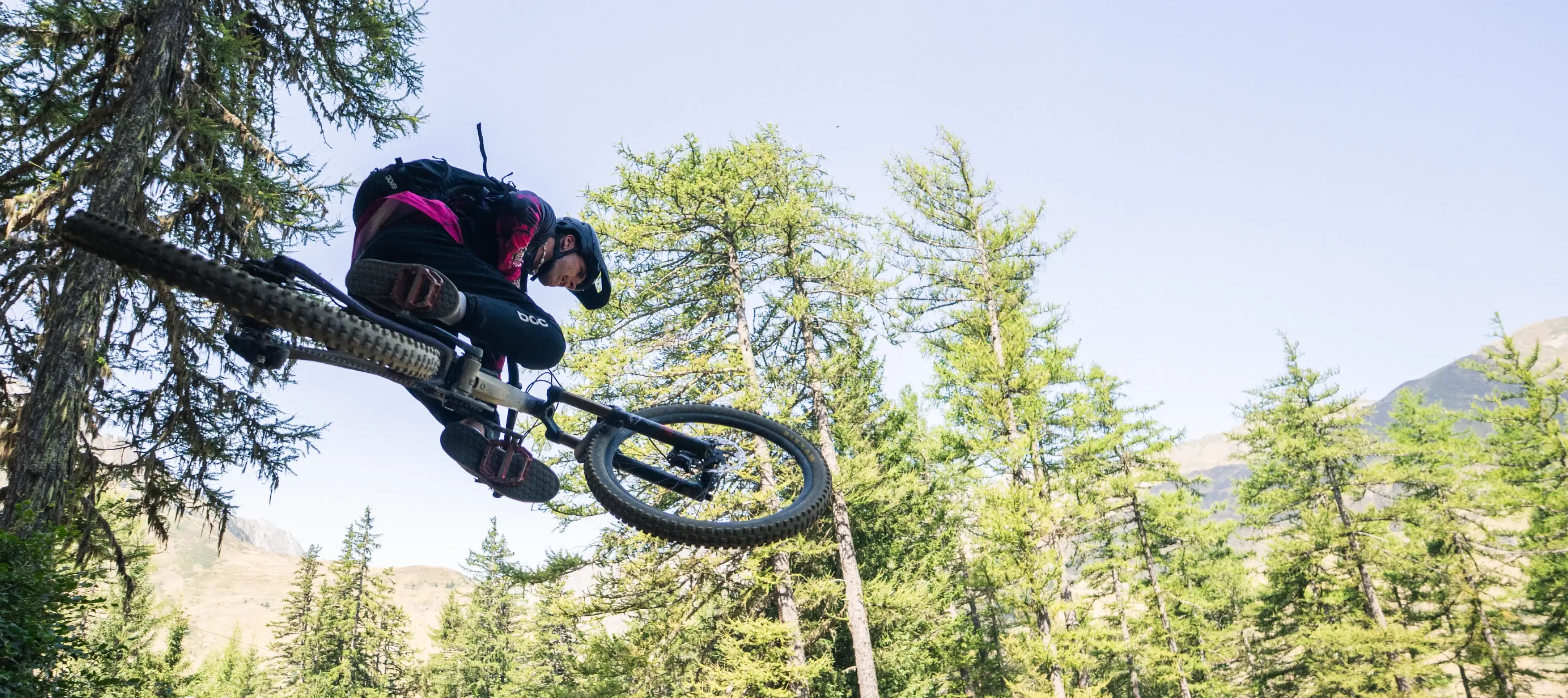 Bike Park Grand Tourmalet - Saut au milieu des Arbres