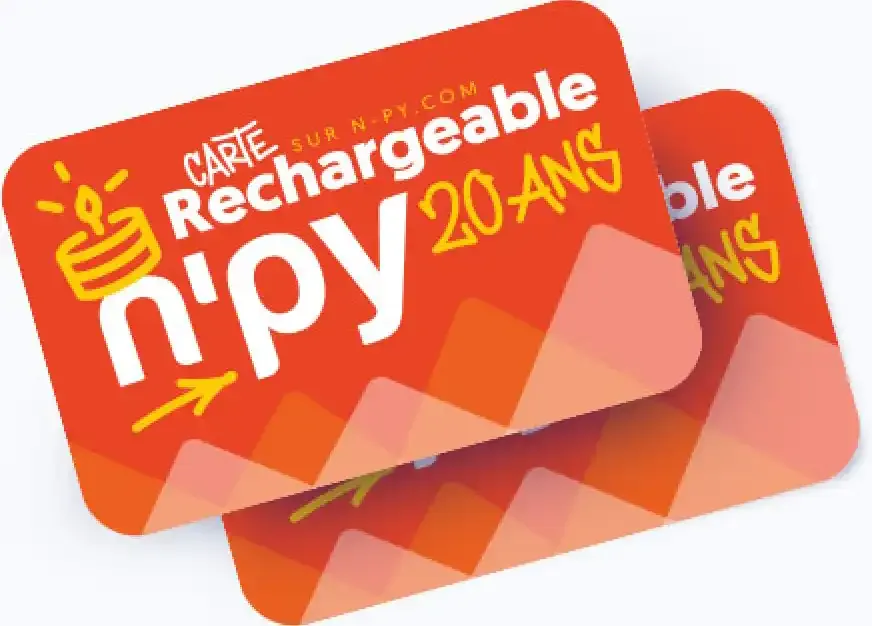 Image of the rechargeable card