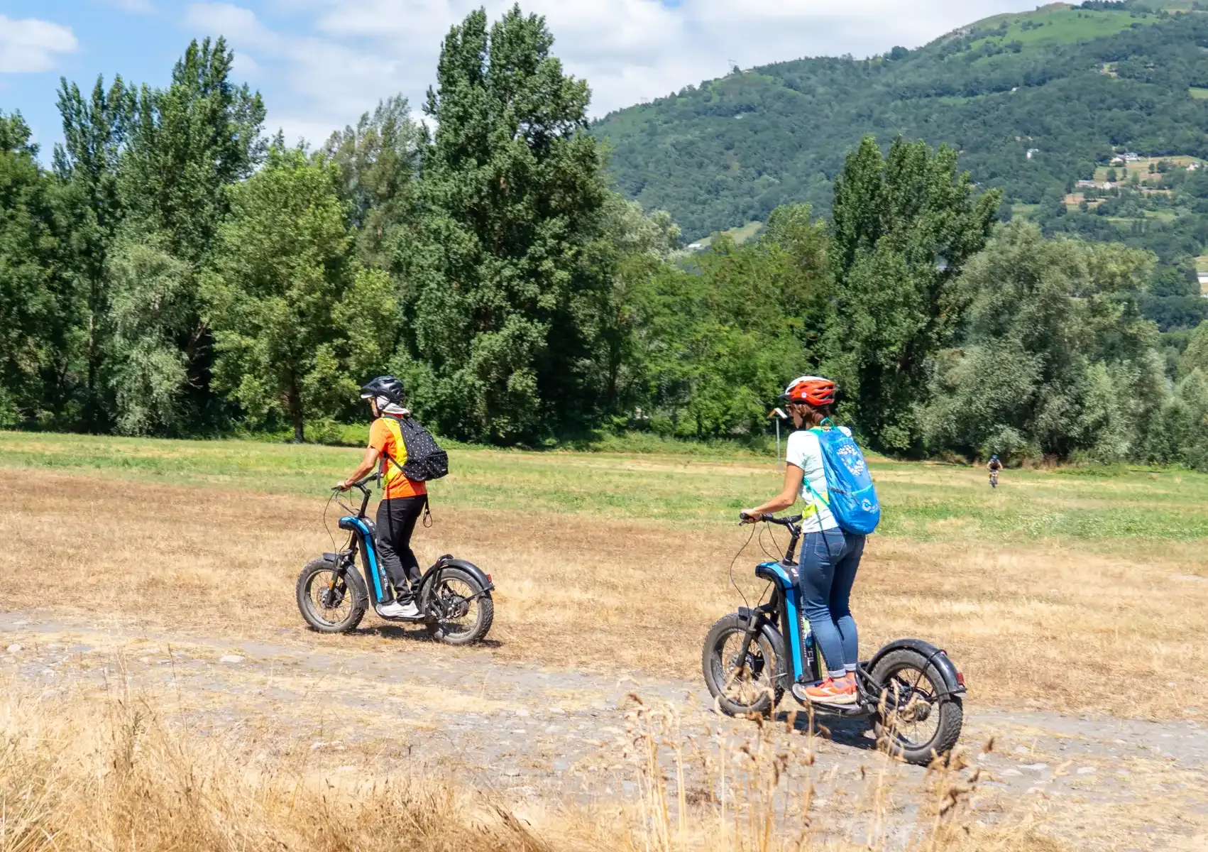 cross trotinette dans les Pyrénées