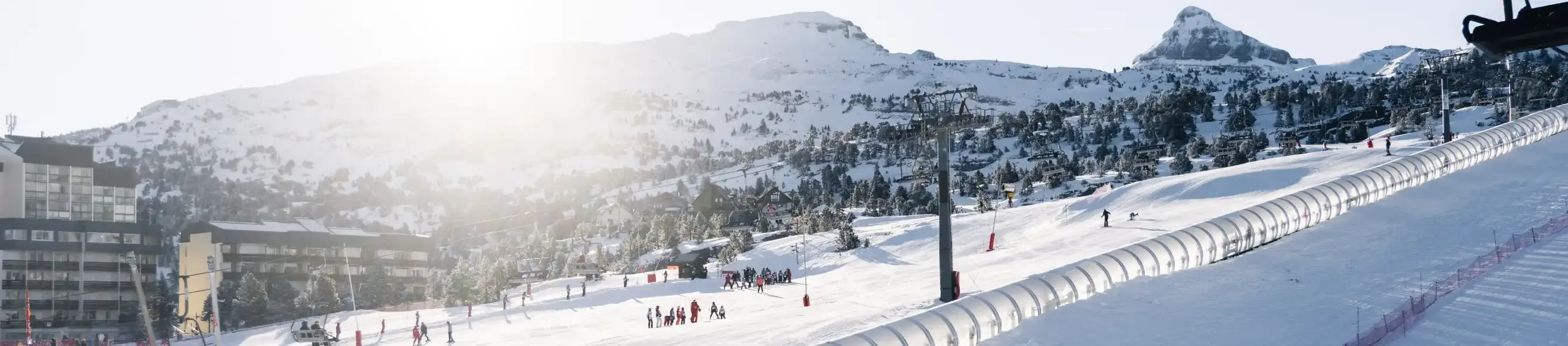View of the beginner area of La Pierre Saint Martin