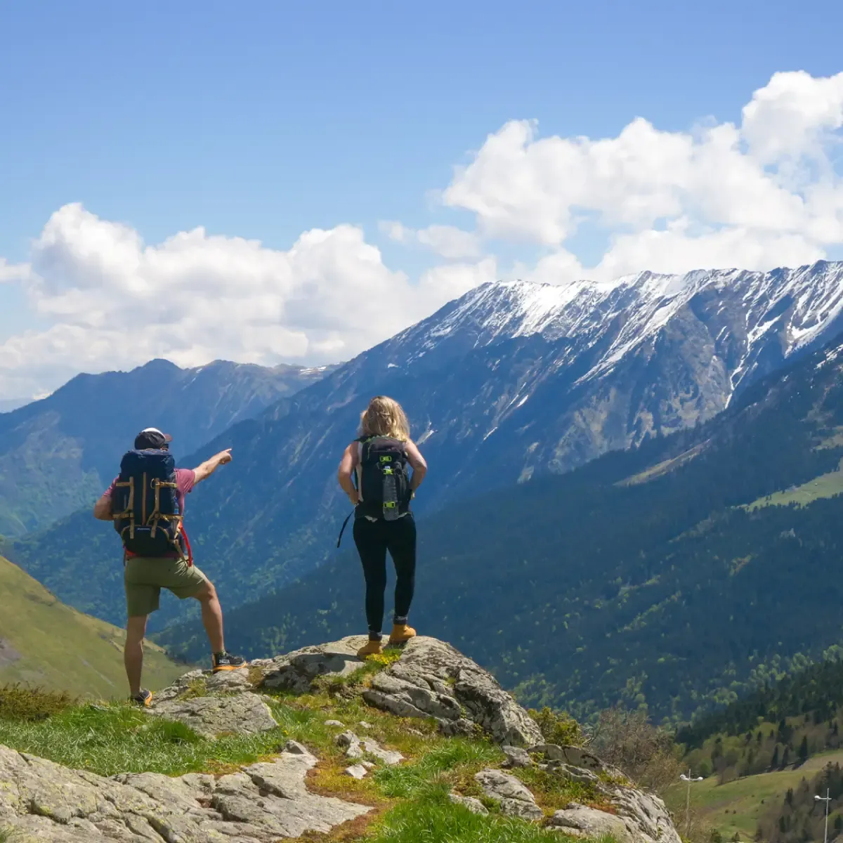 hikers in the Pyrenees