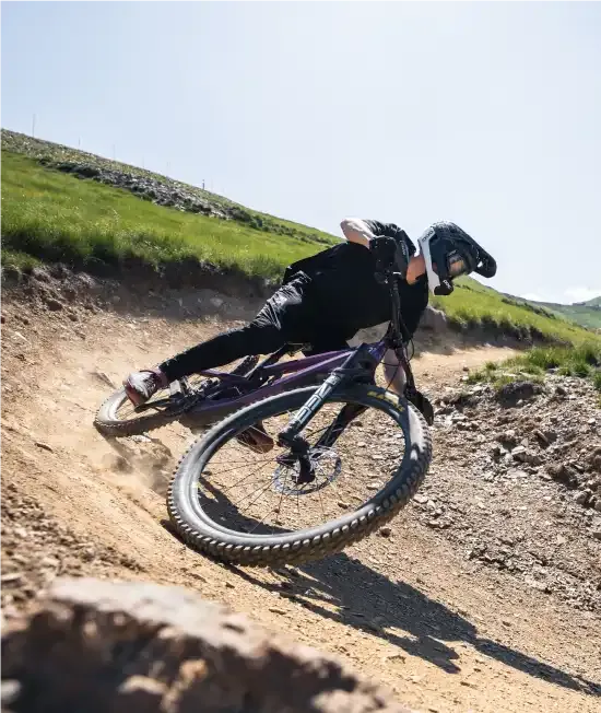 Vtt dans un bikepark