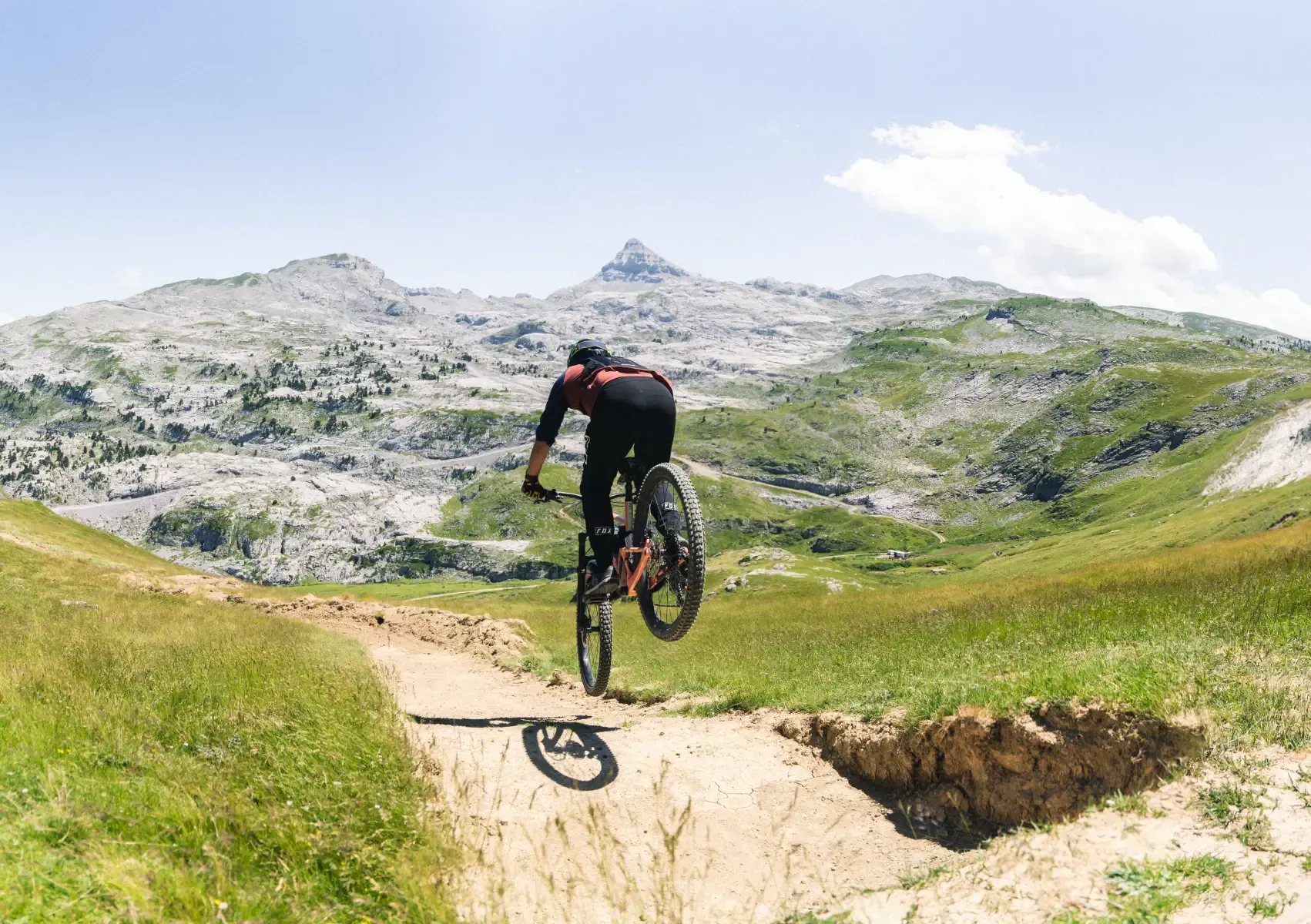 Bike Park La Pierre Saint Martin - Réception après saut