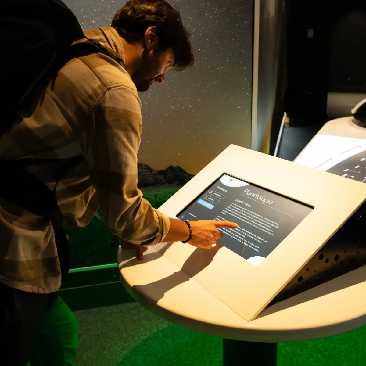 Interactive computer Pic du Midi museum