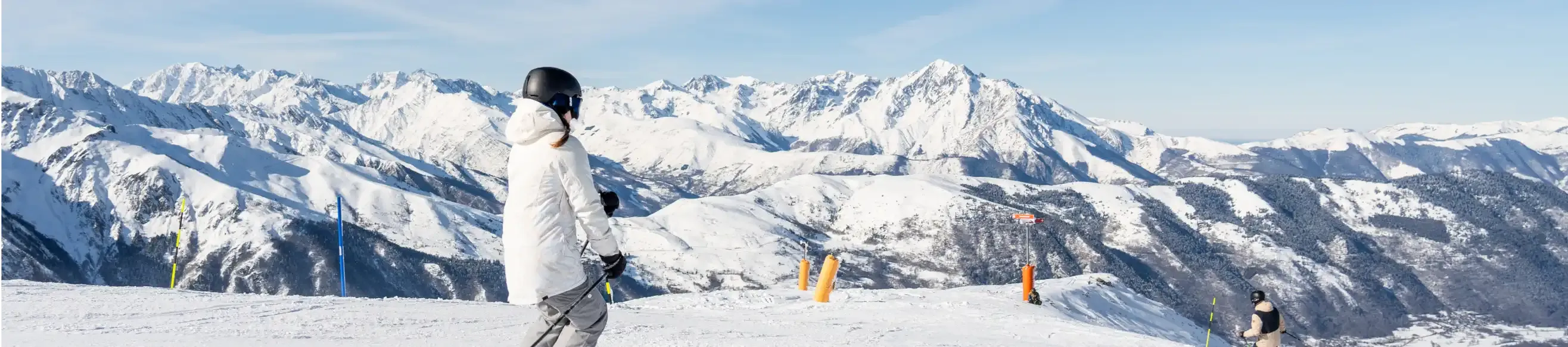 Skier on the slope of Peyragudes