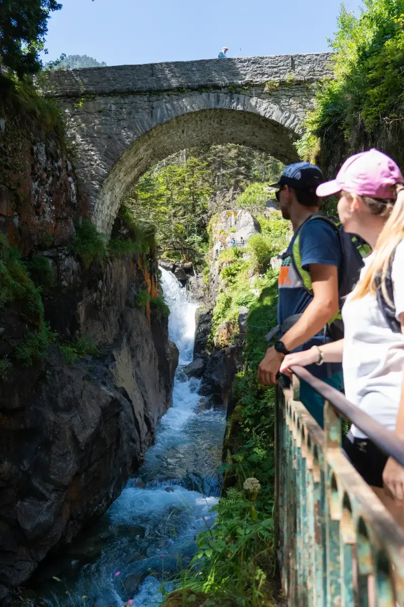 Balade au pont d'Espagne - vue de sous le pont
