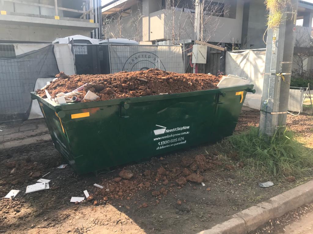 6m3 skip bin for soil