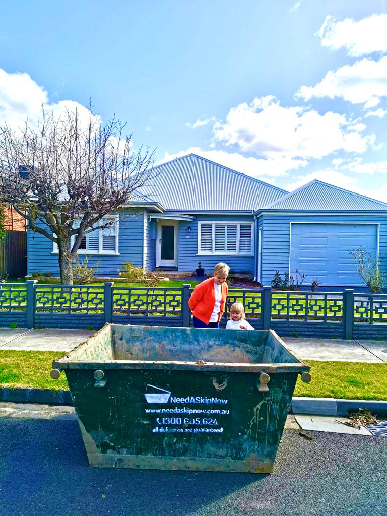 Filling a Skip Bin with Kids