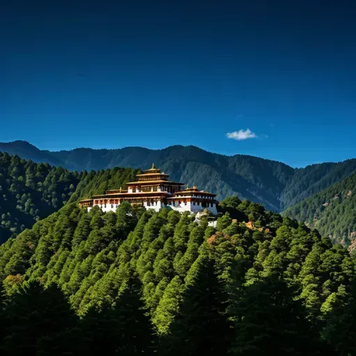 Lush green valleys of Bhutan