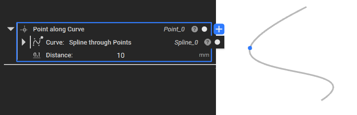 Point along Curve