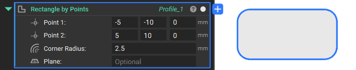 Rectangle by Points