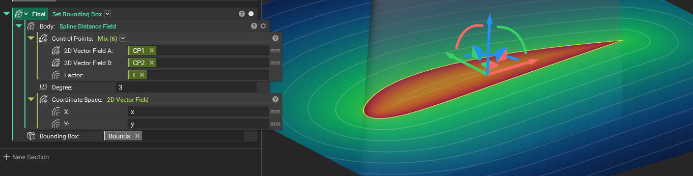 Simple bezier airfoil