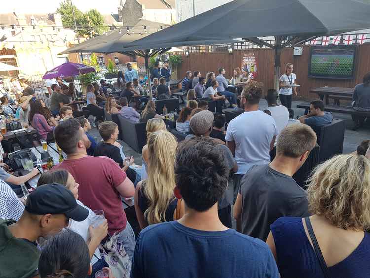 The King's Head during the World Cup 2018.