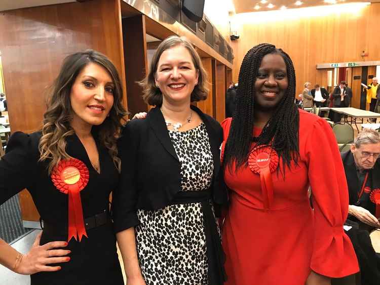 Dr Rosena Allin-Khan, Fleur Anderson and Kemi Akinola