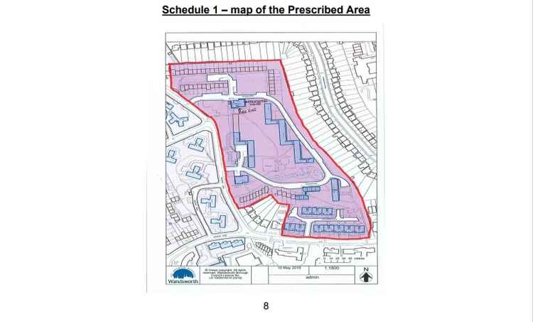 A map of where the High Court injunction covers