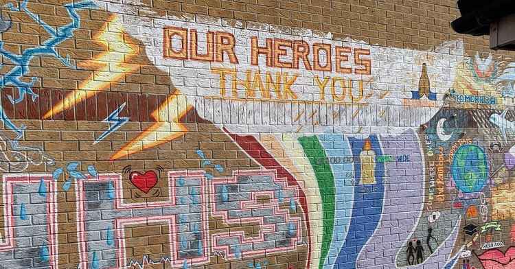 Susan Lazenby's NHS mural, Gearing Close