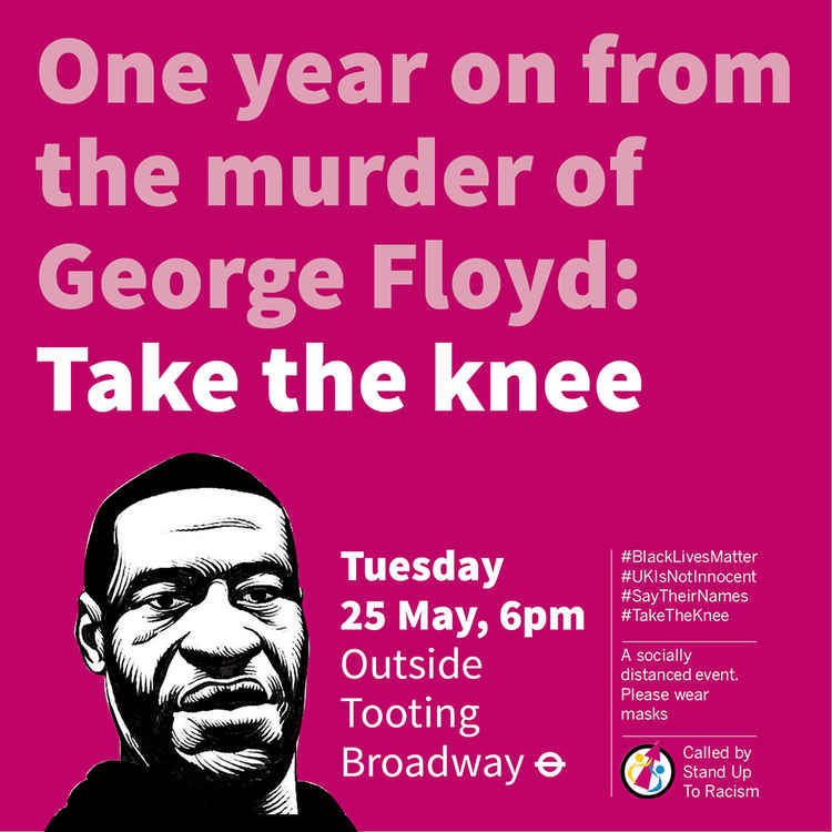 George Floyd Take The Knee event to take place at Tooting