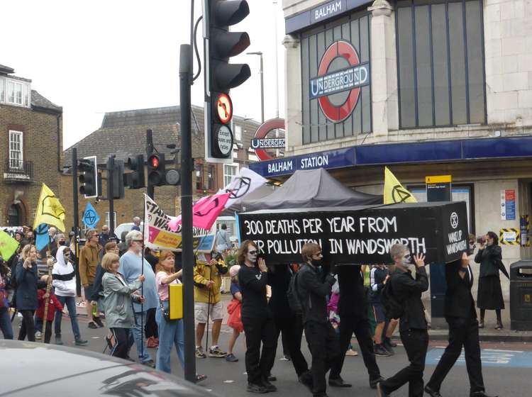 Passing Balham station