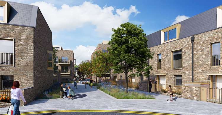 An artists' impression of the new homes coming to Earlsfield (Credit: Wandsworth Council)