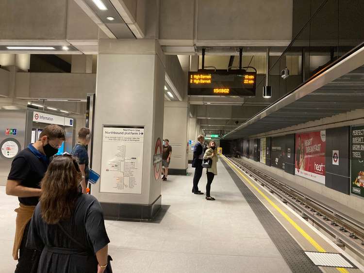 Passengers getting impatient waiting to get from Nine Elms to the ctiy (Image: James Mayer)