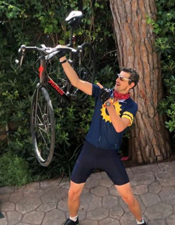 Kevin cycled 970 miles over nine days (Image: Kevin's fundraised page, Atlas Foundation)