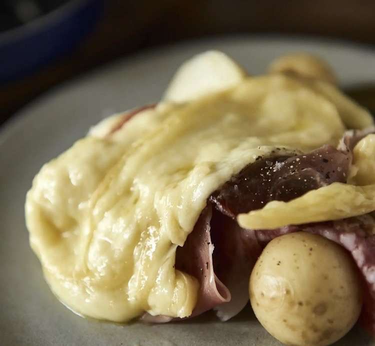 You get an unlimited amount of raclette for an hour and 45 minutes (Image: @Bordelaise.UK on Instagram)