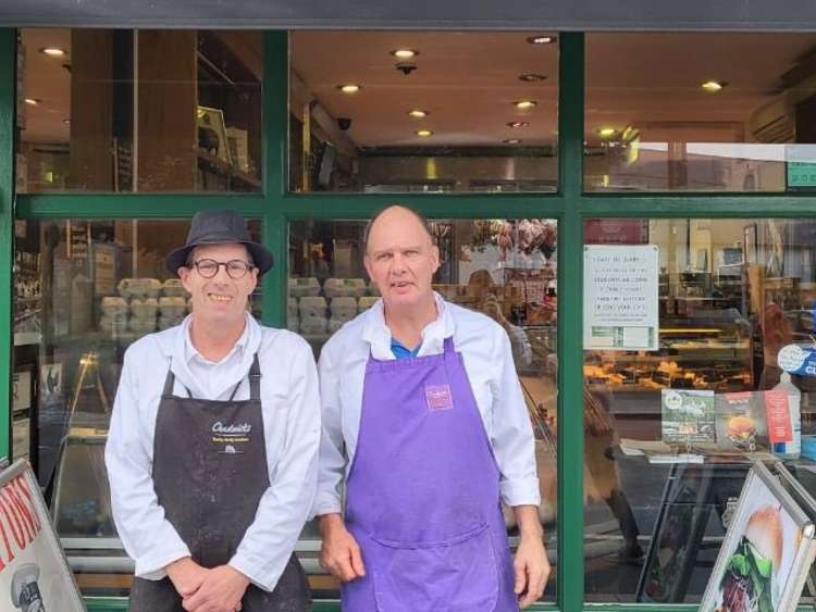 Mark and Chris - two of the shop's 'master butchers'