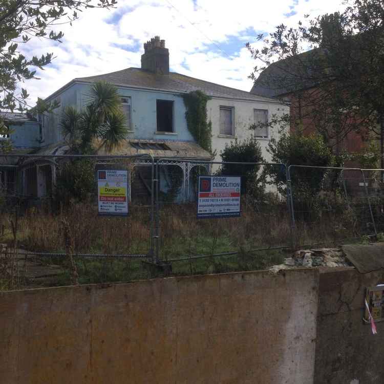 Derelict housing in Weymouth