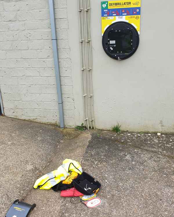 The damaged defibrillate Picture: Dorchester Police