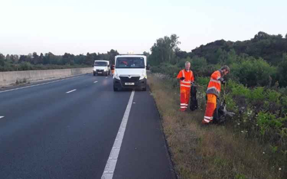 The A37 from Dorchester is inline for a spring clean