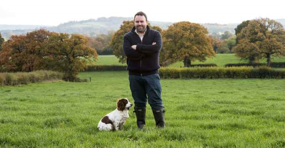 Chris Loder with his dog Poppy